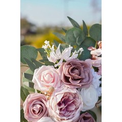 Wedding Flowers Arch Set Silk Rose Decorations Outdoor Garden Ceremony New