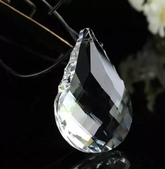 10Pcs Crystal Chandelier Pendant 50mm Clear Color Glass Suncatcher Wedding Decor