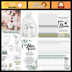 100 Wedding Favors for Guests – Seed Packets, Kraft Envelopes & Gift Bags