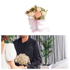 Bride Bridesmaid Wedding Bouquet,Artificial Flowers Elegant Artificial Romantic