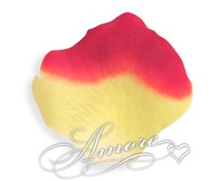 1000 Wedding Silk Rose Petals Athena (Yellow and Red), Petals & Garlands, Rose P