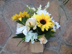 Wedding Flowers Bridal Bouquet Decorations MOH Bridesmaids Sunflowers Reception