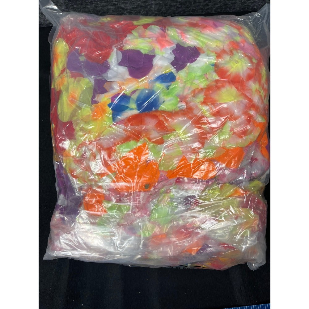 250 Pcs Hawaiian Lei Wedding Decorations Multicolor Tropical Flower Petals Bulk