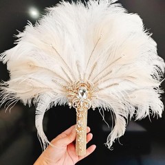 Unique Alternative Bridal Bouquet – Feather Fan Bouquet