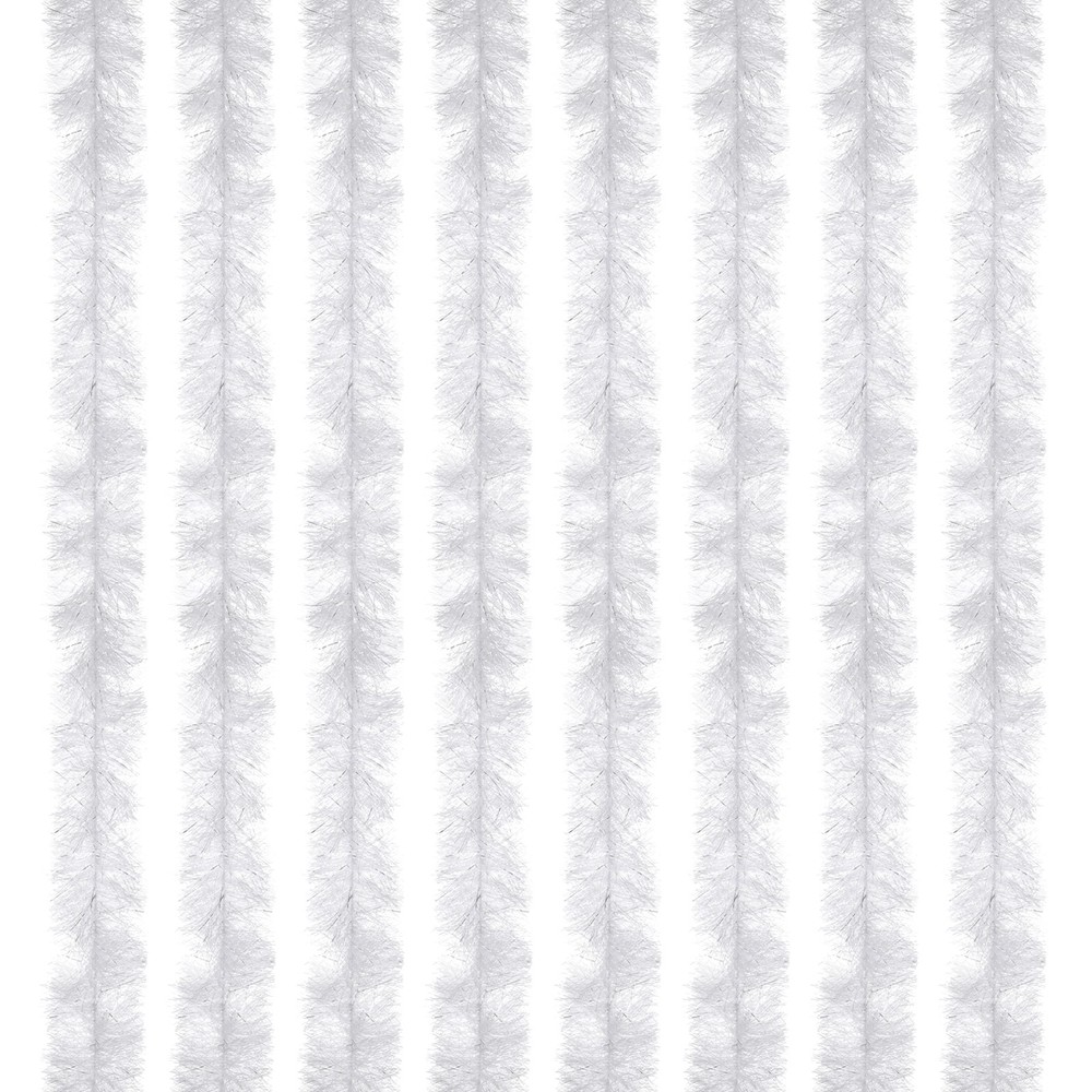 6.6Ft Feather Boa, 8 Pcs Artificial Fluffy Feather Boas, White
