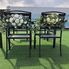 H&S BRIDAL Wedding Arch Flowers, 30 Inch Rustic Artificial Floral Swag for Door