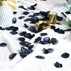 Navy Blue Rose Petals,Flower Petals,Silk Rose Petals Scatter Petals for Wedding