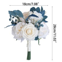 Champagne Rose Bouquets for Bride Bridesmaid Holding Flowers