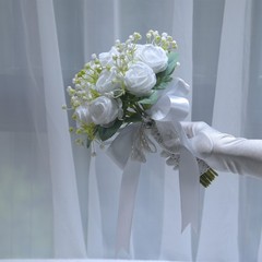 Artificial Wedding Flowers Silk Bridesmaids Bouquet Posy Holding Bride Bouquet