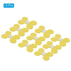 9.8ft Four-Leaf Garland, 9 Pack Tissue Paper Hanging Flower, Yellow