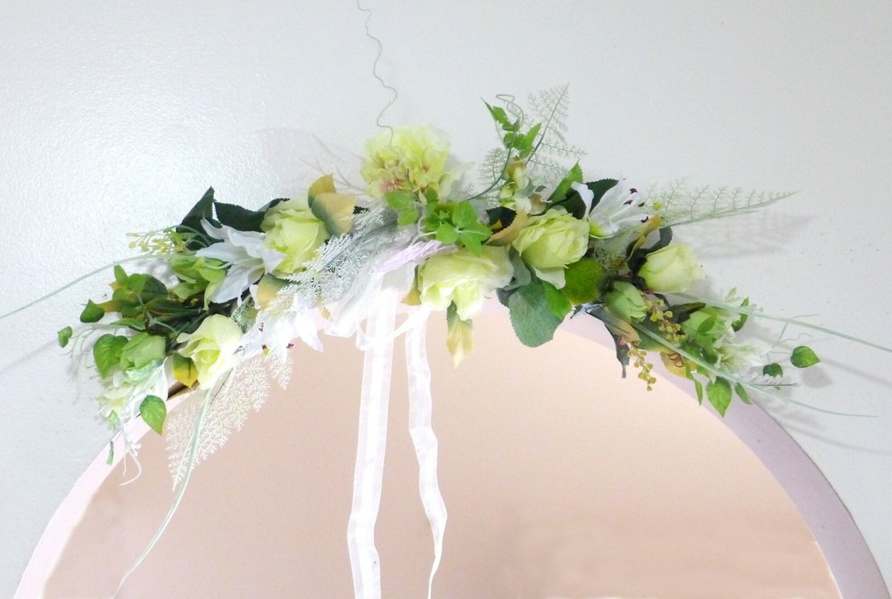 Artificial Flower Swag Floral Hanging Garland Door wreath wall Decoration