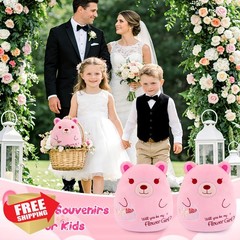 Leokawin 2 Pcs Wedding 7.8 Inch Flower Girl Teddy Bear Stuffed Animal – Will …