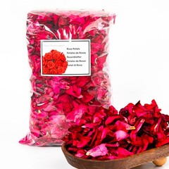 16oz Dried Rose Petals Bulk for Weddings, Bath, Confetti, Flower Girl Decor – 80