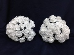72 Flower Bridal Victorian Roses.Large or Small Size .Pick Your Color!