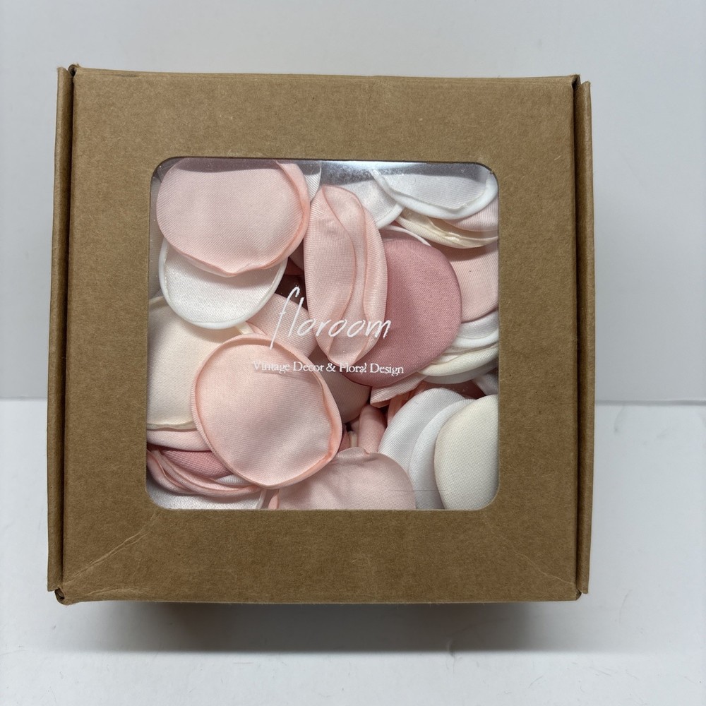Floroom 300pcs Rose Petals Peach Pink Ivory White – Great For Weddings!