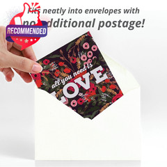 All You Need is Love Bouquet 25 Wildflower Packets for Planting, Brown