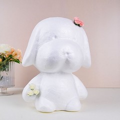 12″ White 3D Puppy Craft Foam DIY Arts Party Decoration Events Supplies