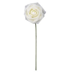 US 25/50pcs Artificial Flowers Real Looking Foam Rose Decoration DIY for Wedding