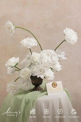 Artificial Flowers Fake Roses Faux Peony Foam Gardenia Combo for DIY Wedding …