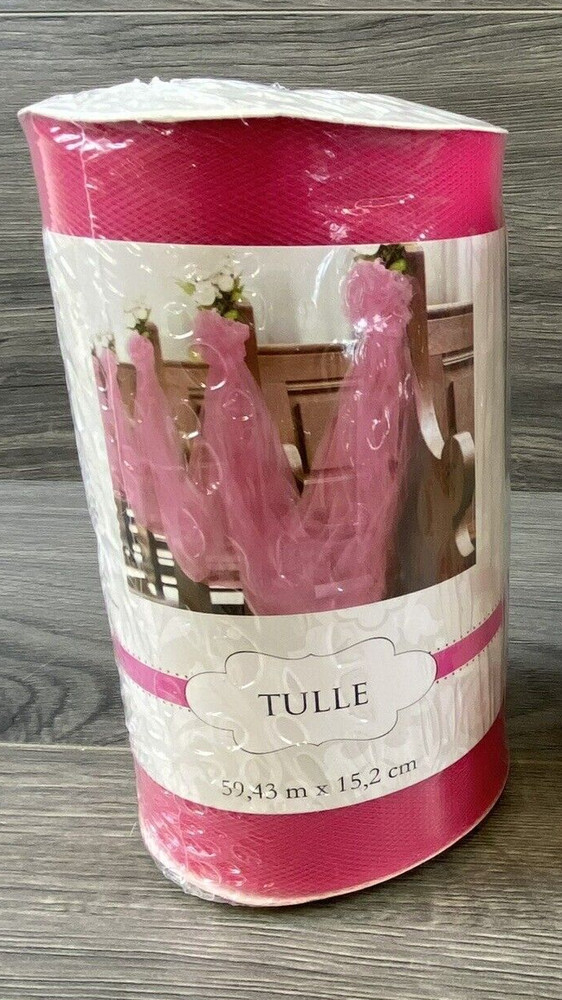Tulle Pink Roll Decoration Wedding Baby Shower Birthday Sealed Package