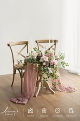 2PCS Dusty Rose Arch Flowers Artificial Floral Swags Wedding Centerpieces Faux