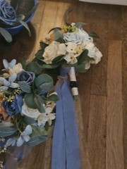 Ling’s Moment Wedding Bouquets 1 Bride and 5 Bridesmaid Bouquets for Wedding