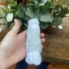 Bridal Wedding Bouquet Exquisite Budget Handmade Faux Floral Champagne Red/ Pink