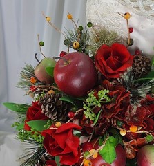 Autumn Apple Harvest Faux Silk Wedding Bouquet