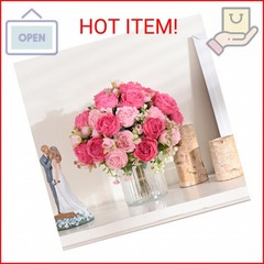 MARTINE MALL 2 Packs Peonies Artificial Flowers, Mixed Pink Artificial Peonies,