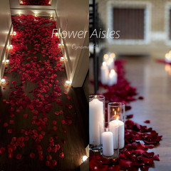 1000 PCS Burgundy Fake Rose Petals for Valentine‘S Day,Romantic Night, Artificia