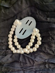 7 Pieces Corsage Wristlet Elastic Pearl Wrist Bands Wedding Wrist DIY Faux Flow