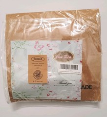 Ivory Natural 100% Burlap Fabric Rose Flowers Handmade Set of 5 Bridal 4″