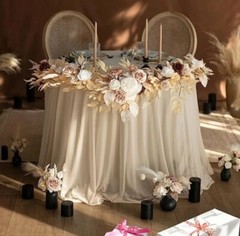 6FT18M Artificial Wedding Eucalyptus Garland Runner Mantle Rose Flowers Table