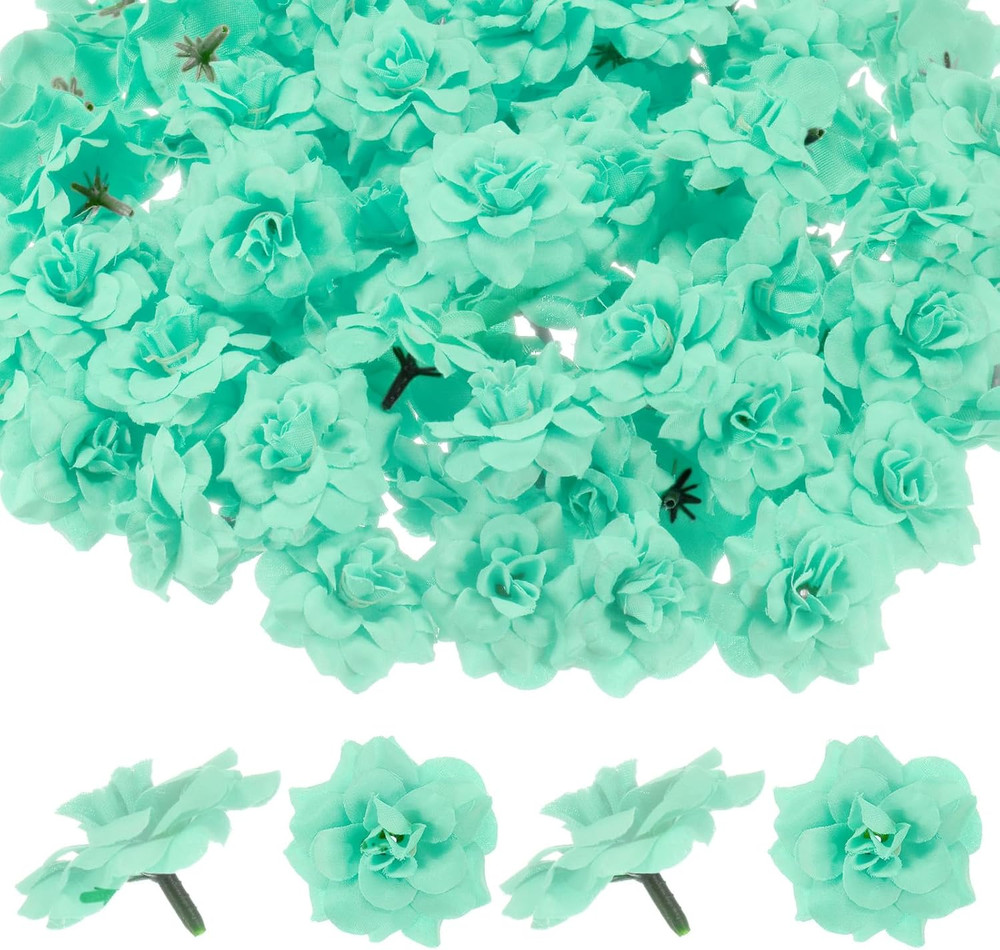 50-Pack Artificial Roses Heads, Silk Faux Rose Head for Wedding/Bouquet/Flower W