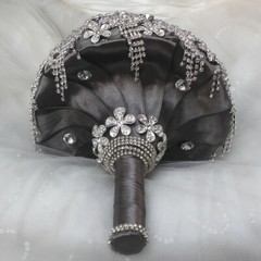 Bling Rhinestones Wedding Bouquet Handmade Bridal Bridesmaid Wedding Flowers