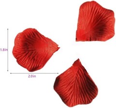 “1200 piezas de pétalos de rosa de seda artificiales para decorar una noche romá