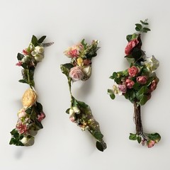 Artificial Multicolor Rose Swags Wedding Door Decoration Arrangement