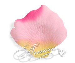 1000 Wedding Silk Rose Petals Paradise (Yellow-Pink-Fuchsia), Petals & Garlands,