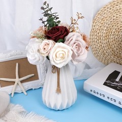 Wedding Bouquets for Bride Bridal Bridesmaid Holding Flower Bouquet Pink Whit…