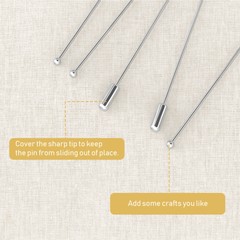 20Pcs Boutonniere Pins for Men Corsage Handmade Brooch Metal Round Bride