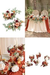 Ling’s Moment Wedding Table Centerpiece Package, Floral Swags for Wedding Hea…