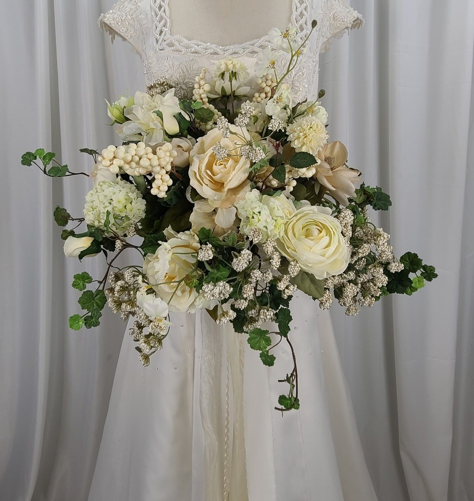 Wildflower Gatherer Garden Faux Flower Wedding Bouquet