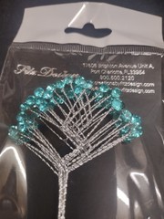 Fitz Design Diamond Rhinestones Quintet, Aquamarine, 12 Rhinestone Sprays