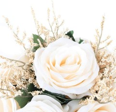 Wedding Romantic Bouquet Bridesmaid Artificial Flowers Handmade Vintage Bouqu…