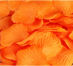 Wedding Decoration Silk Rose Petals Pack of 2000 Orange