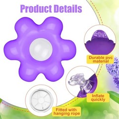 12 Pcs Spring Inflatable Hanging Flowers Colorful Inflatable Spring Flowers