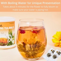 Blooming Tea Gift Set, 10 Unique Varieties Flowering Balls, VitalForest…