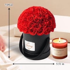 Changshunqi Flowers Roses Forever Gifts for Women – 49 Small, rose-bengal