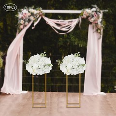 10 Pcs 7.87 inch Diameter Fake Flower Ball Arrangement Bouquet Party Centerpiece