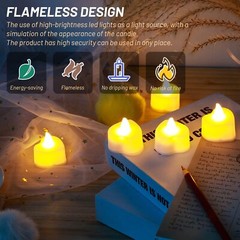 2000 Pcs Artificial Rose Petals with 24 Pcs Heart Flameless Tea Light Candles